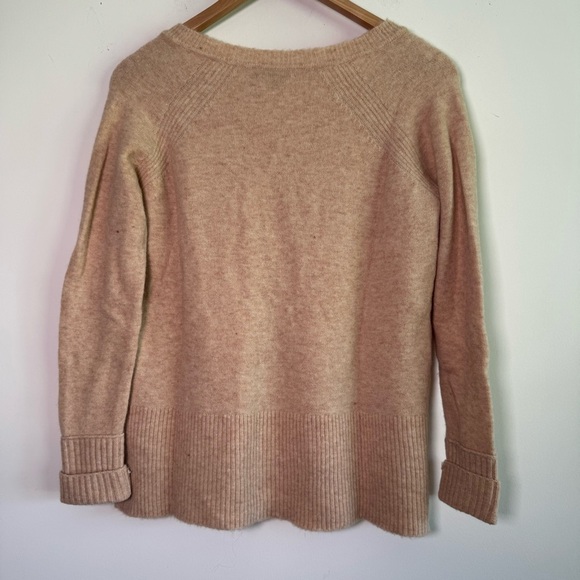 J.Crew V-Neck Supersoft Yarn Wool Alpaca Blend Oversized Sweater size XS - Picture 5 of 5